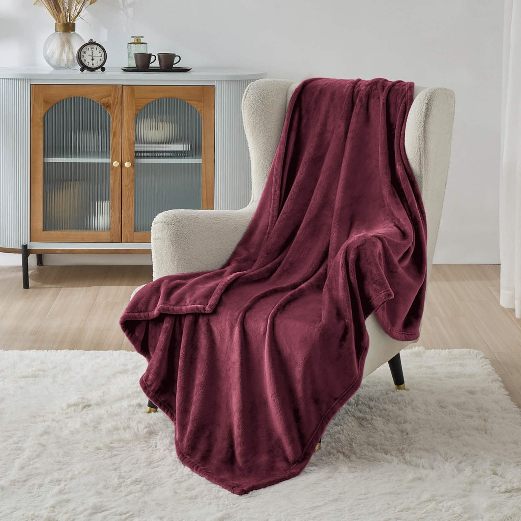 Cozy Throw Blanket, Flannel Fleece 300gsm, Lightweight Design for Living Rooms, Bedrooms and Everyday Lounging, 4 Sizes and 29 Colors image 74