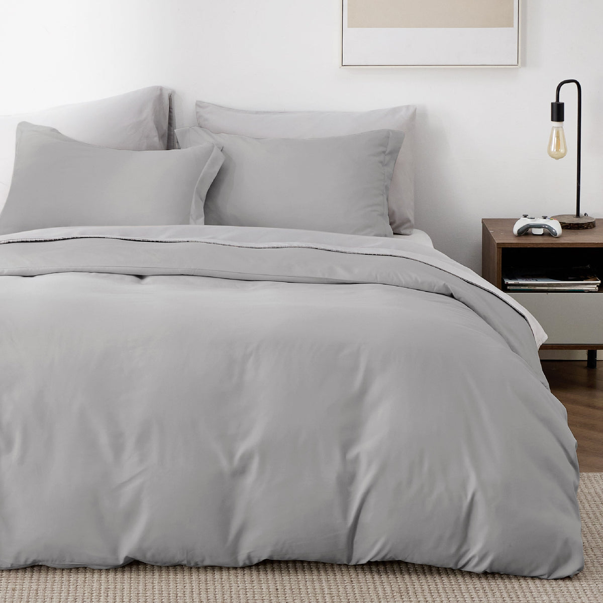 Duvet Cover Set, Brushed Microfiber for Guest Rooms and Everyday Bedroom Styling, 9 Sizes and 36 Colors image 76