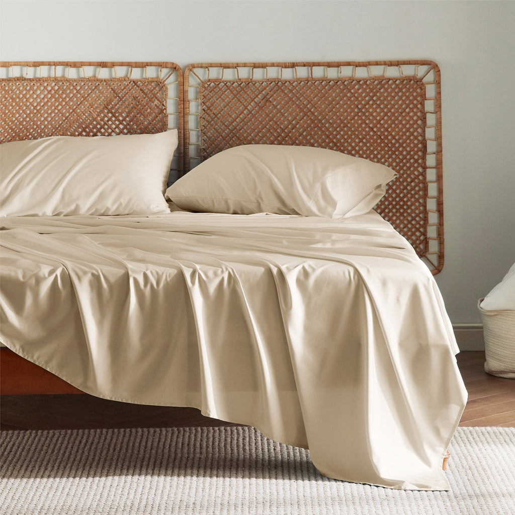 Bed Sheet Set, Rayon Derived from Bamboo, Cooling Comfort, Breathable Construction for Everyday Bedroom Comfort and Guest Rooms image 77