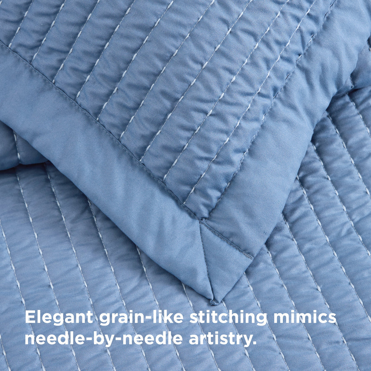 Cozy Throw Blanket, Corduroy Pattern Quilt Set, Breathable Construction for Living Rooms, Bedrooms and Everyday Lounging image 77