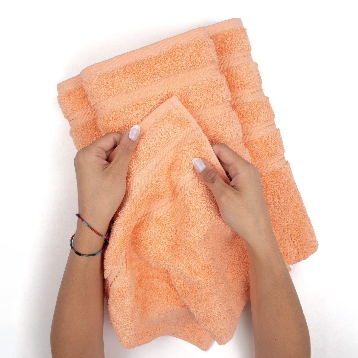 Bath Towel Set, 100% Cotton Turkish Towels for Bathroom, 4 for Home Bathrooms and Everyday Care, 21 Color Options image 77