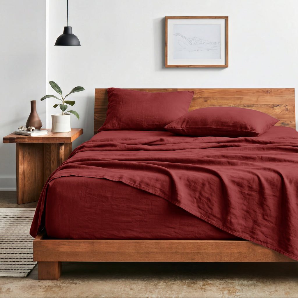 Bed Sheet Set, Ultra Soft Washed for Master Bedrooms, Guest Beds and Daily Use, 5 Sizes and 14 Colors image 77