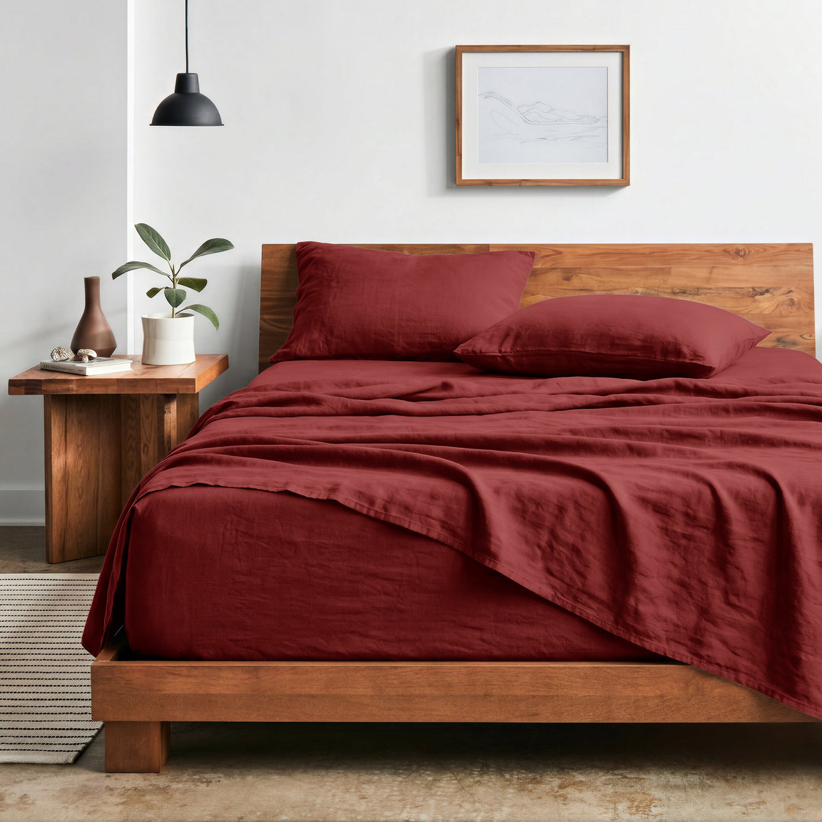Bed Sheet Set, Ultra Soft Washed for Master Bedrooms, Guest Beds and Daily Use, 5 Sizes and 14 Colors image 77