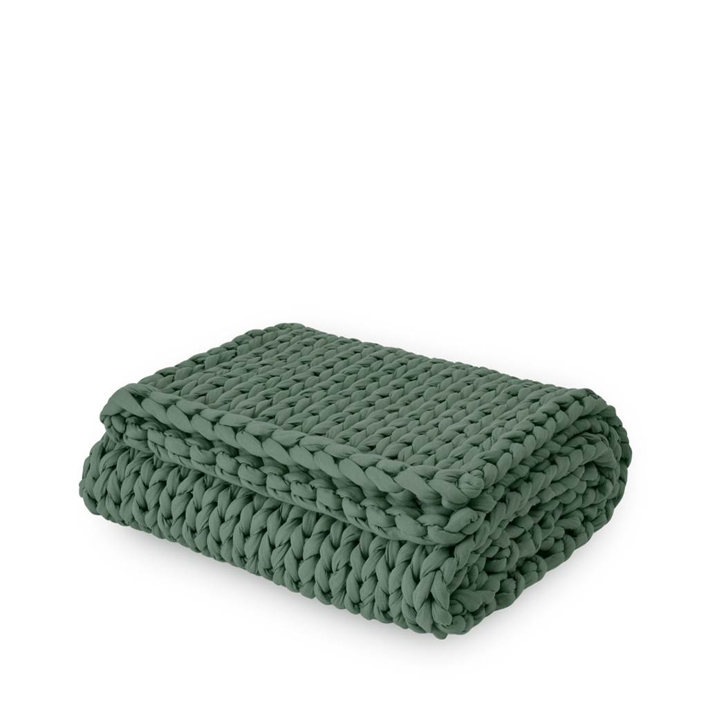 Cozy Throw Blanket, Cotton Weighted for Sofas, Beds and Relaxing at Home, 32 Color Options image 78