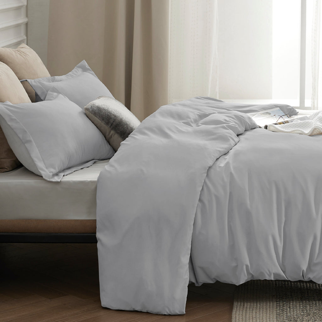 Duvet Cover Set, Brushed Microfiber for Guest Rooms and Everyday Bedroom Styling, 9 Sizes and 36 Colors image 78