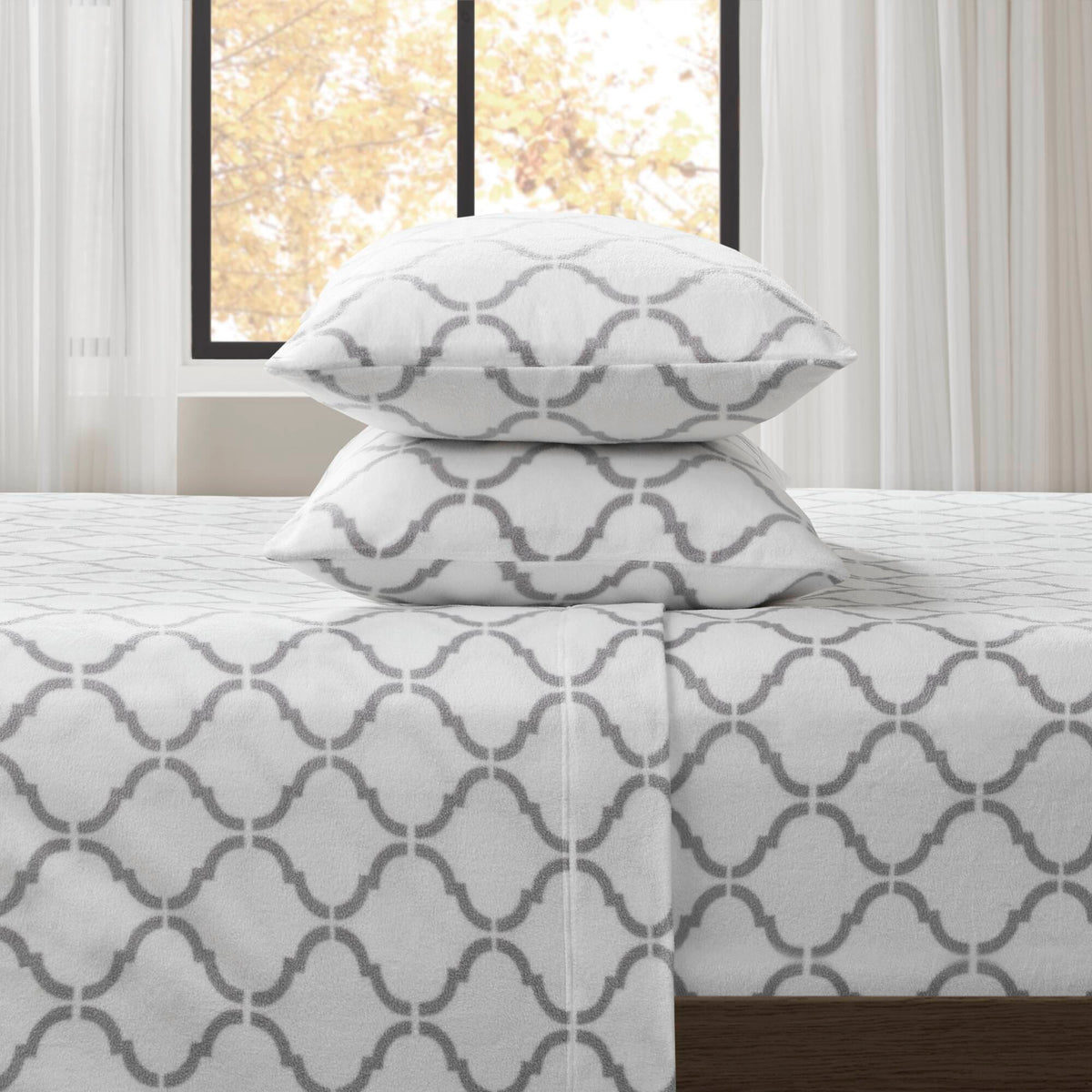 Bed Sheet Set, Micro Fleece, Machine-Washable Care for Everyday Bedroom Comfort and Guest Rooms, 6 Sizes and 15 Colors image 78