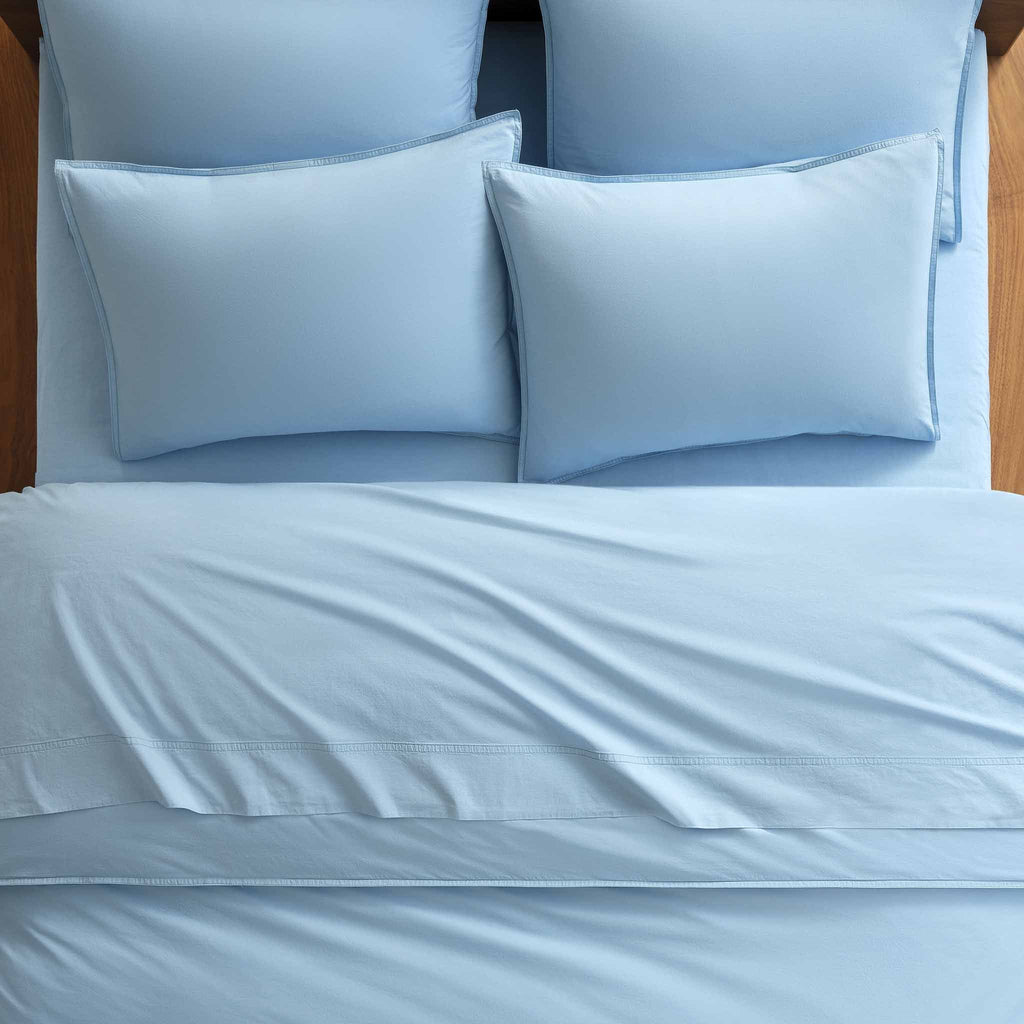Bed Sheet Set, Washed Classic Percale Core Last Call, Breathable Construction for Master Bedrooms, Guest Beds and Daily Use image 78