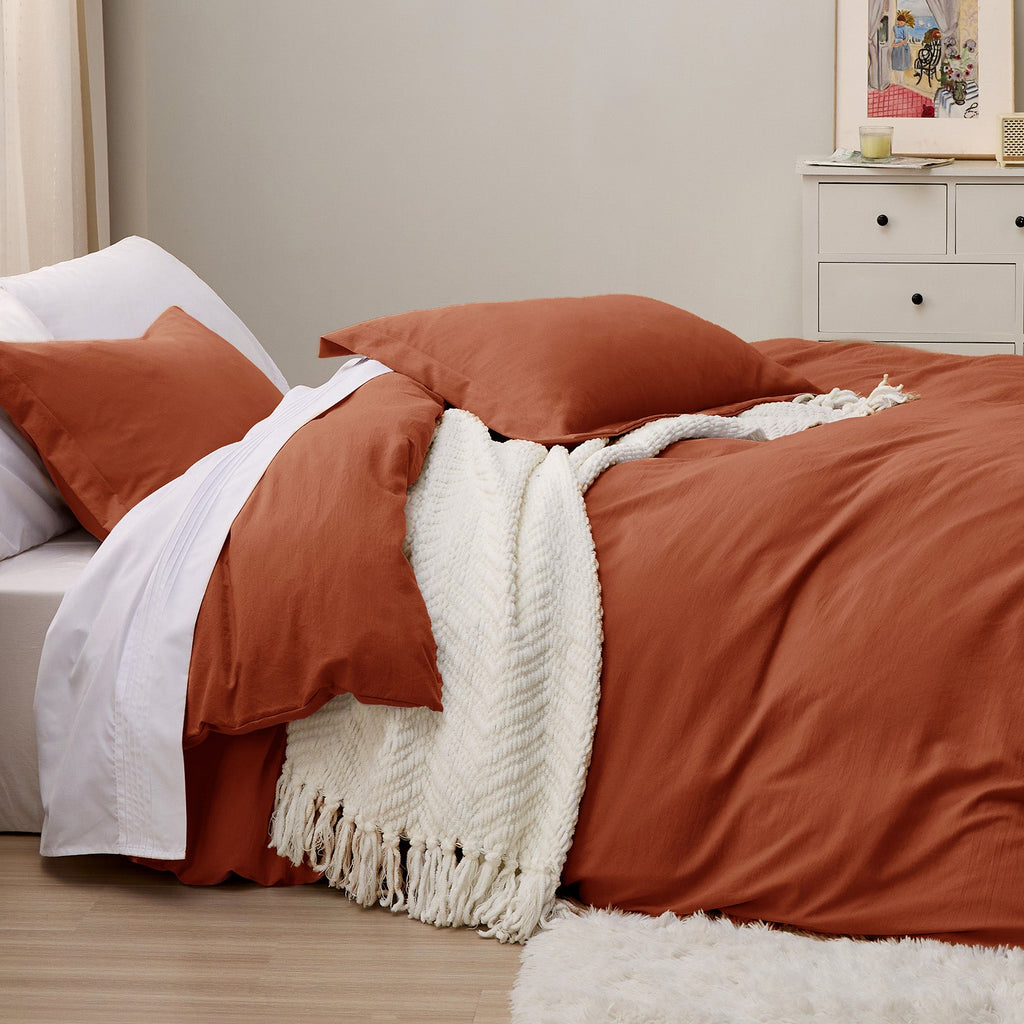 Duvet Cover Set, Ultra Soft Hypoallergenic Microfiber, Lightweight Design for Guest Rooms and Everyday Bedroom Styling image 78