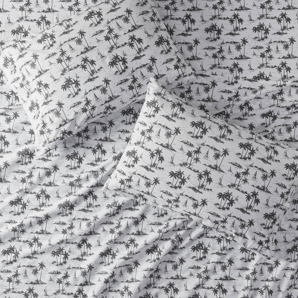 Bed Sheet Set, 200 Thread Count Printed Cotton, Breathable Construction, Machine-Washable Care for Master Bedrooms, Guest Beds and Daily Use image 79