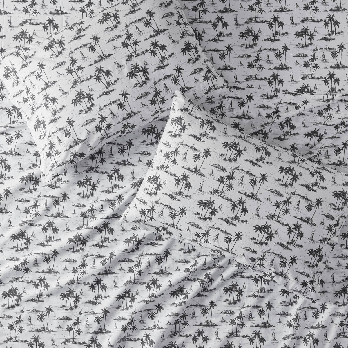 Bed Sheet Set, 200 Thread Count Printed Cotton, Breathable Construction, Machine-Washable Care for Master Bedrooms, Guest Beds and Daily Use image 79