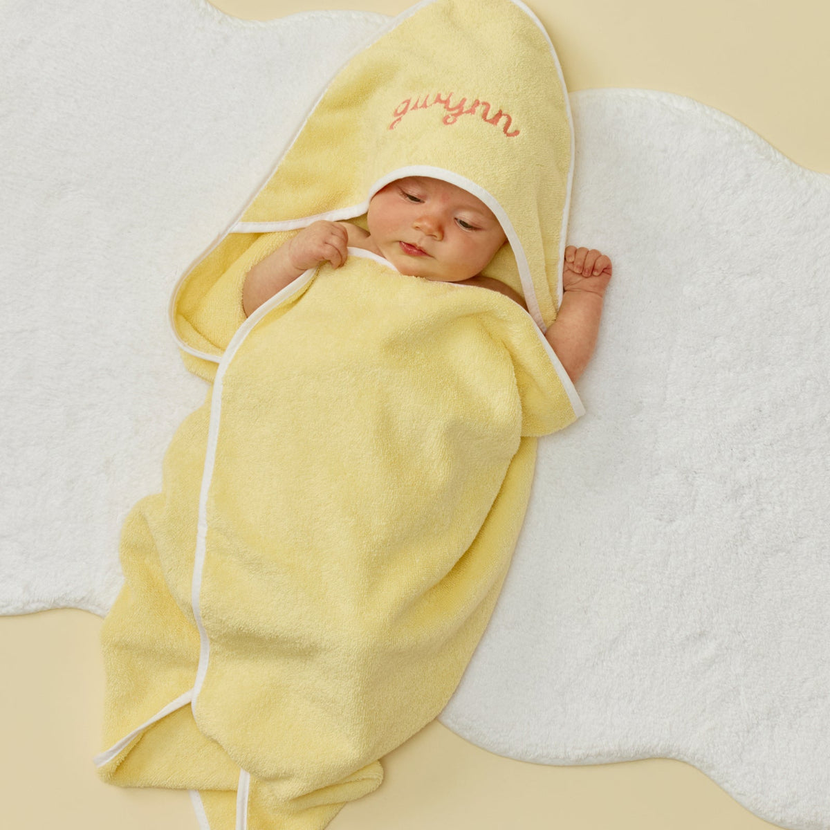 Bath Linen, Baby Hooded Towel, Organic Cotton Shell for Daily Bathroom Routines and Guest Baths, 18 Color Options image 79