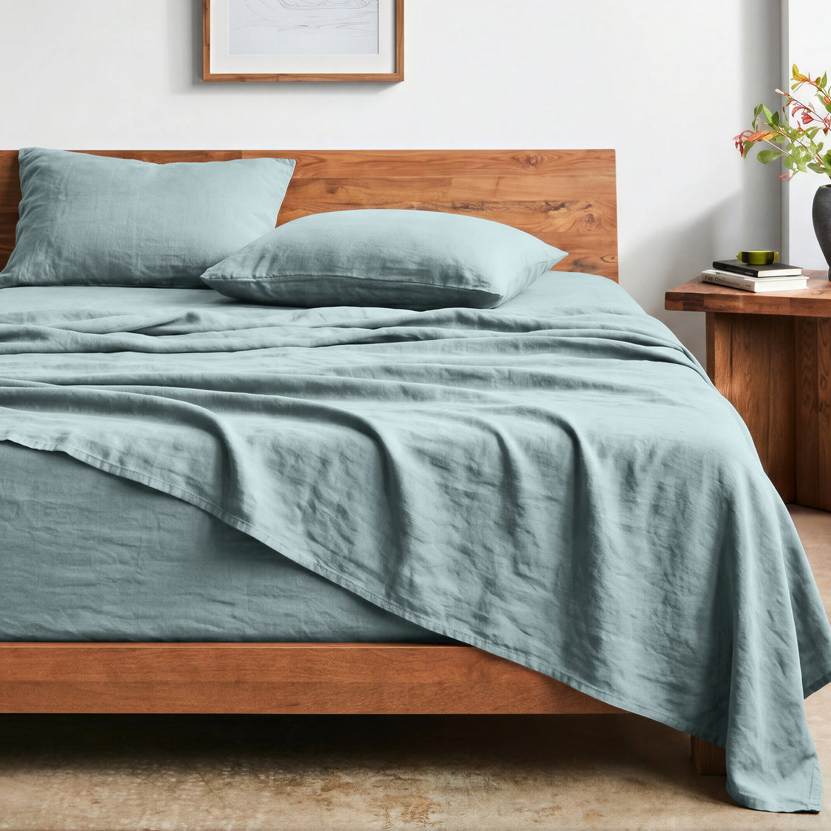 Bed Sheet Set, Ultra Soft Washed for Master Bedrooms, Guest Beds and Daily Use, 5 Sizes and 14 Colors image 79