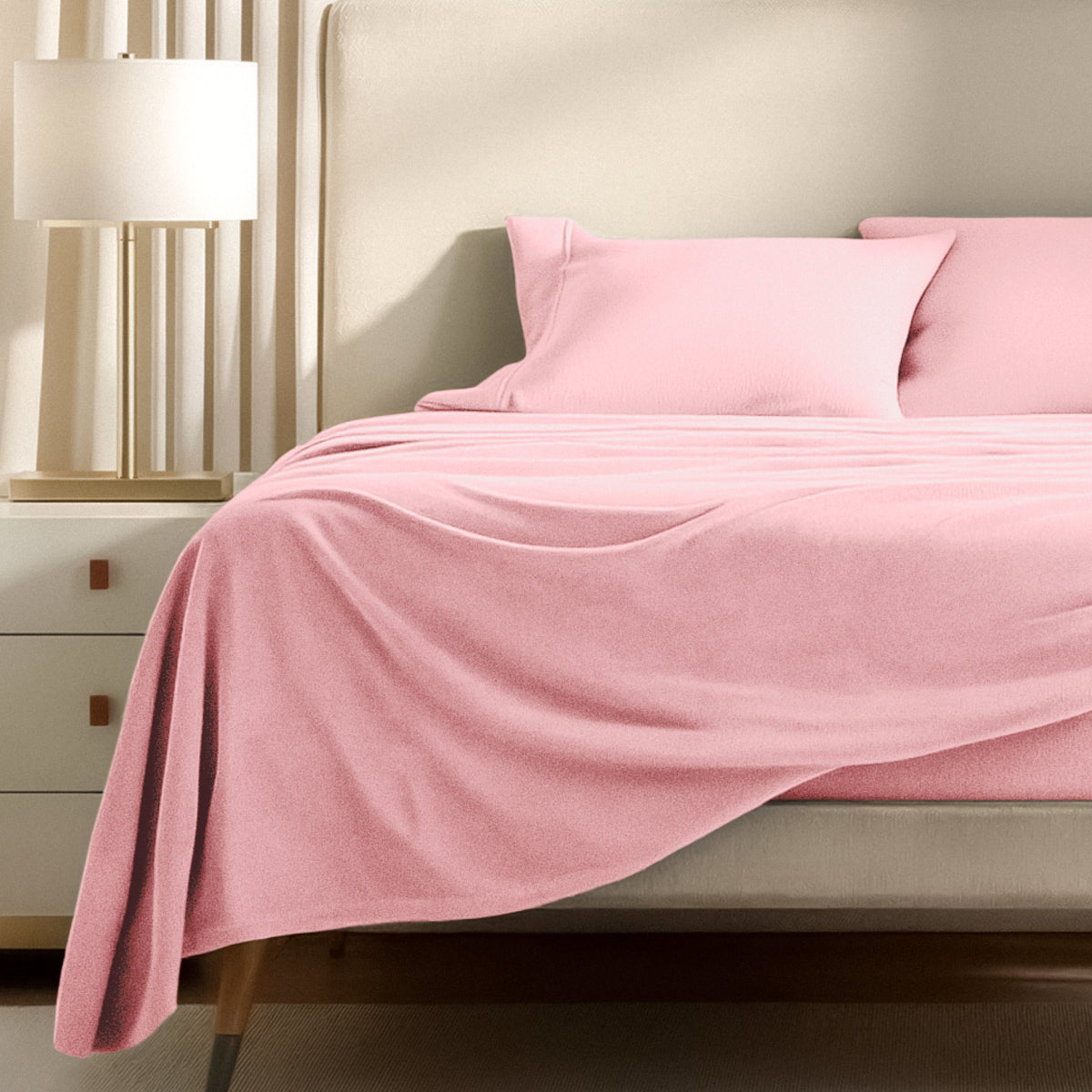 Bed Sheet Set, Polar Fleece for Master Bedrooms, Guest Beds and Daily Use, 9 Sizes and 15 Colors image 80