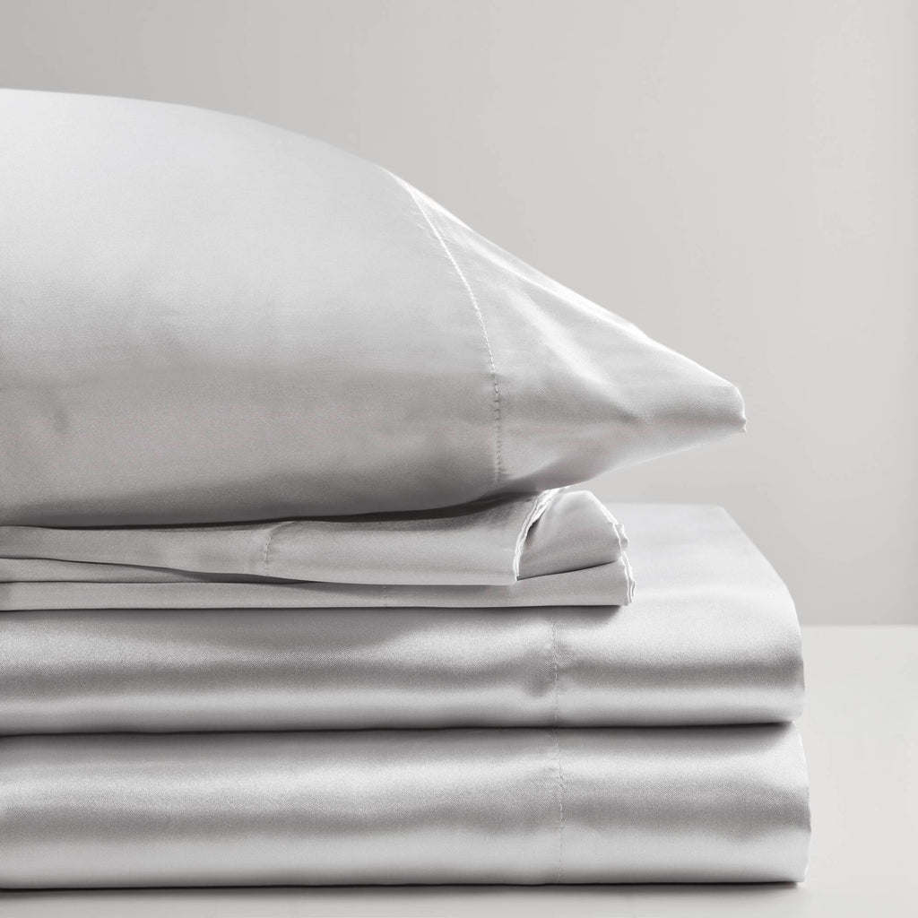 Bed Sheet Set, Satin for Master Bedrooms, Guest Beds and Daily Use, 6 Sizes and 12 Colors, Designed for Everyday Home Use image 80