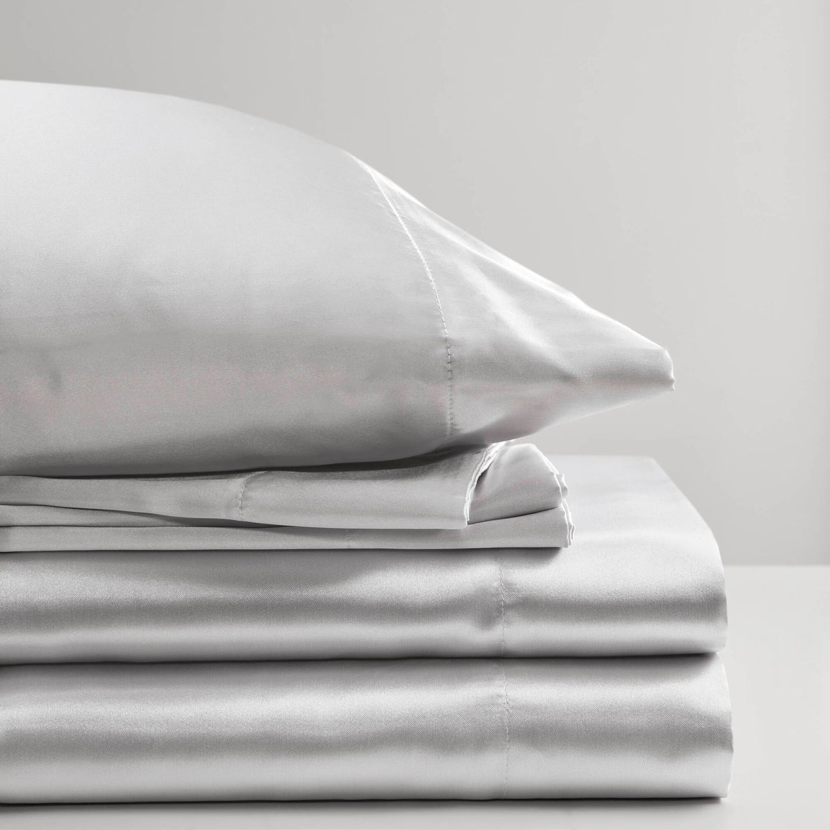 Bed Sheet Set, Satin for Master Bedrooms, Guest Beds and Daily Use, 6 Sizes and 12 Colors, Designed for Everyday Home Use image 80