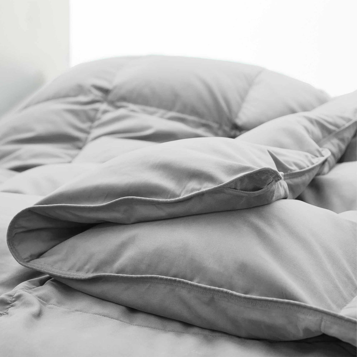 Down & Feather Comforter, Goose, Lightweight Design, Machine-Washable Care for Everyday Bedding and Comfortable Sleep, 4 Sizes and 8 Colors image 81