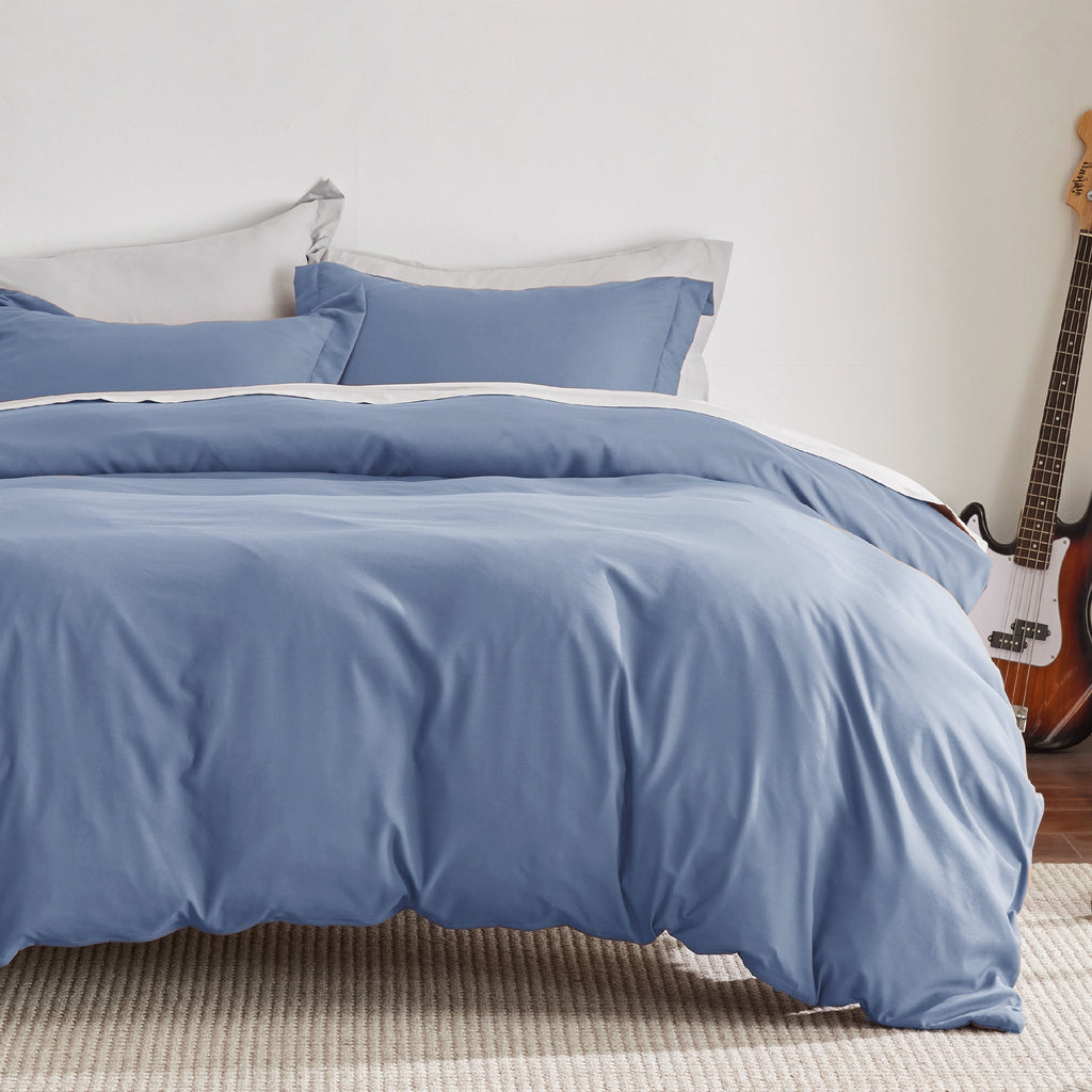 Duvet Cover Set, Brushed Microfiber for Guest Rooms and Everyday Bedroom Styling, 9 Sizes and 36 Colors image 81