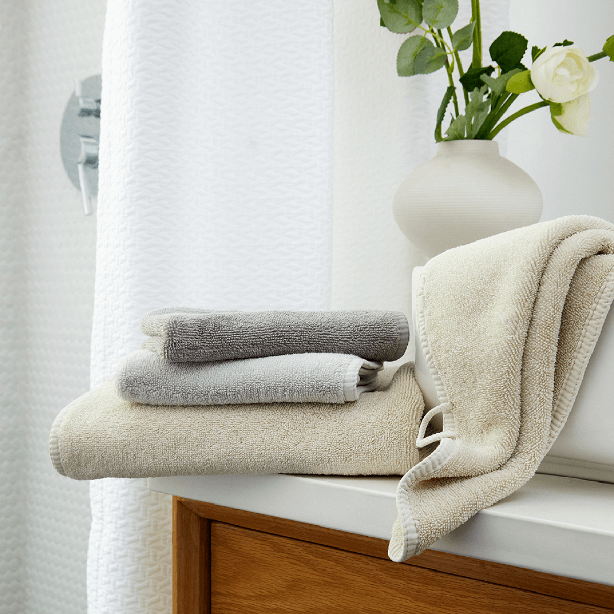Bath Linen, Spa Towel Collection for Home Bathrooms and Everyday Care, 5 Sizes and 14 Colors image 82