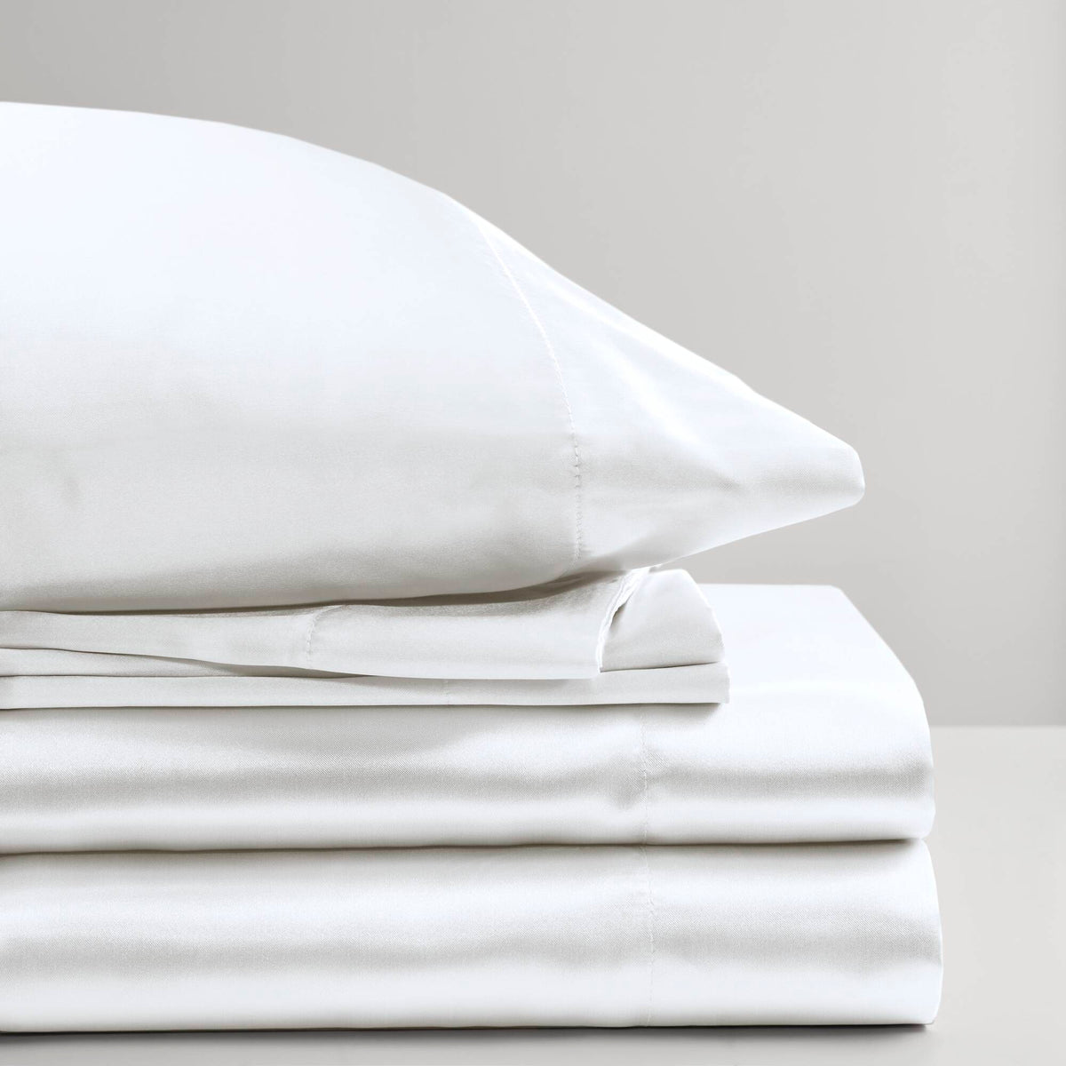 Bed Sheet Set, Satin for Master Bedrooms, Guest Beds and Daily Use, 6 Sizes and 12 Colors, Designed for Everyday Home Use image 82