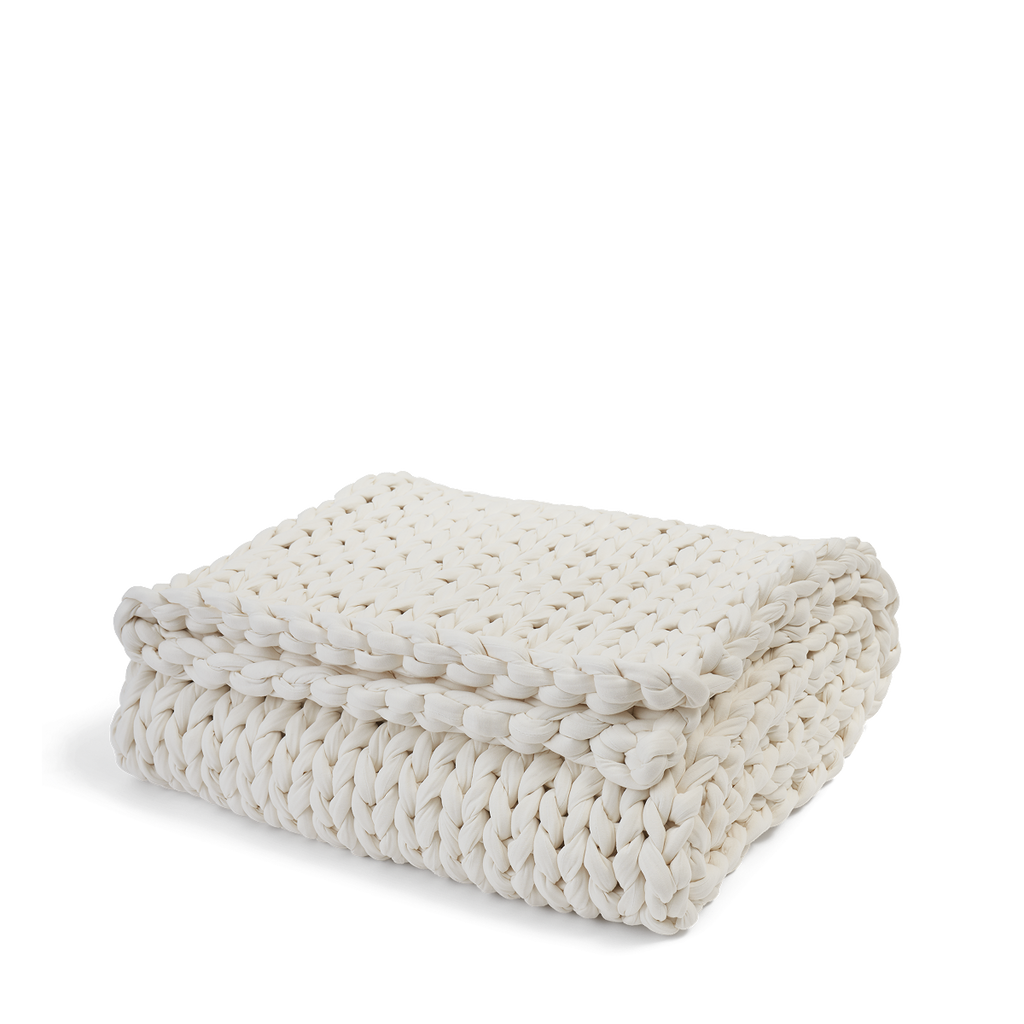 Cozy Throw Blanket, Cotton Weighted for Sofas, Beds and Relaxing at Home, 32 Color Options image 83