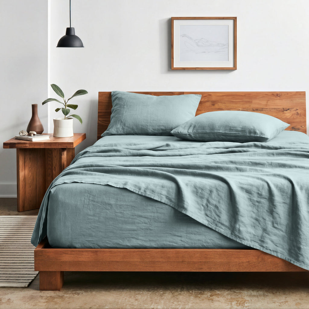 Bed Sheet Set, Ultra Soft Washed for Master Bedrooms, Guest Beds and Daily Use, 5 Sizes and 14 Colors image 83