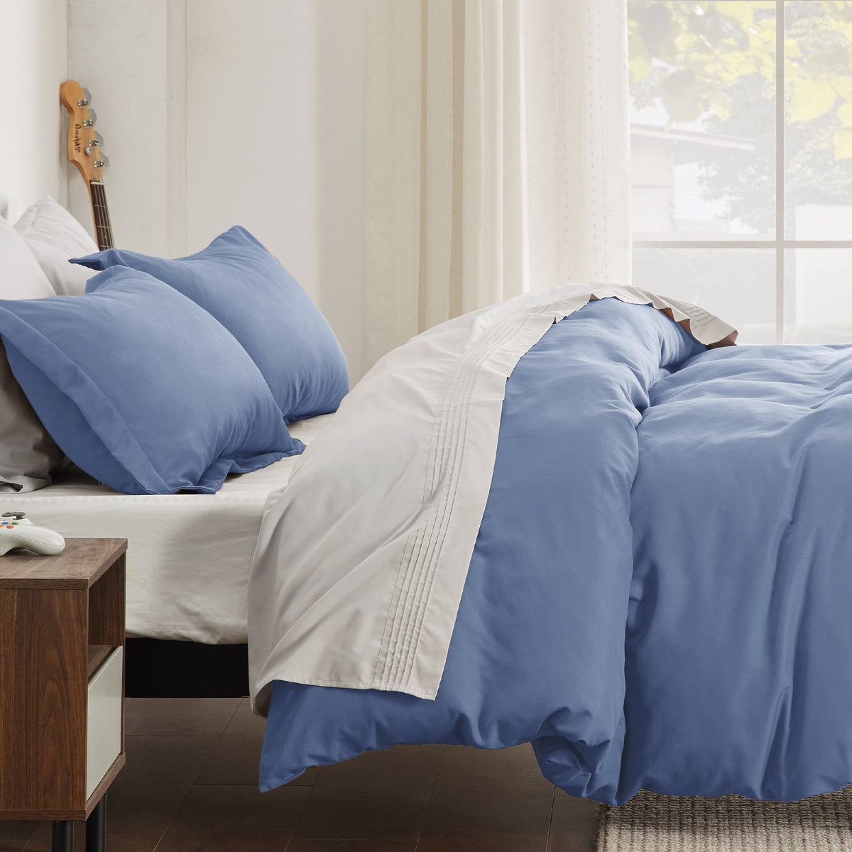 Duvet Cover Set, Brushed Microfiber for Guest Rooms and Everyday Bedroom Styling, 9 Sizes and 36 Colors image 83