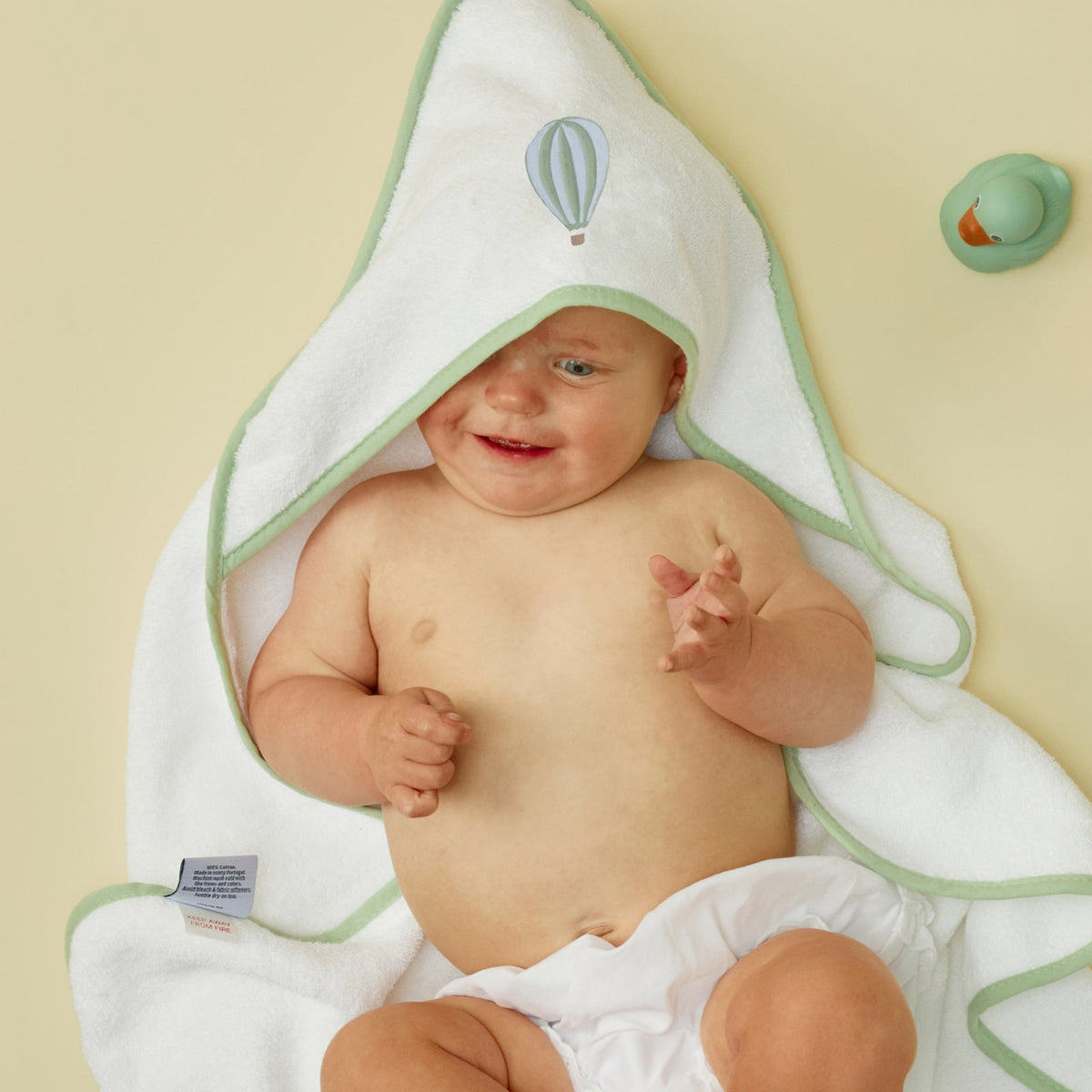 Bath Linen, Baby Hooded Towel, Organic Cotton Shell for Daily Bathroom Routines and Guest Baths, 18 Color Options image 84