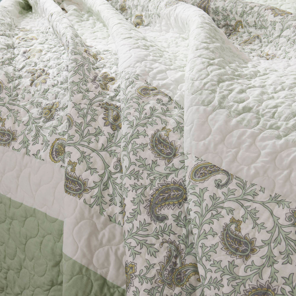 Cozy Throw Blanket, Dawn 6 Piece Cotton Percale Quilt Set, Machine-Washable Care for Sofas, Beds and Relaxing at Home, 2 Sizes and 5 Colors image 84
