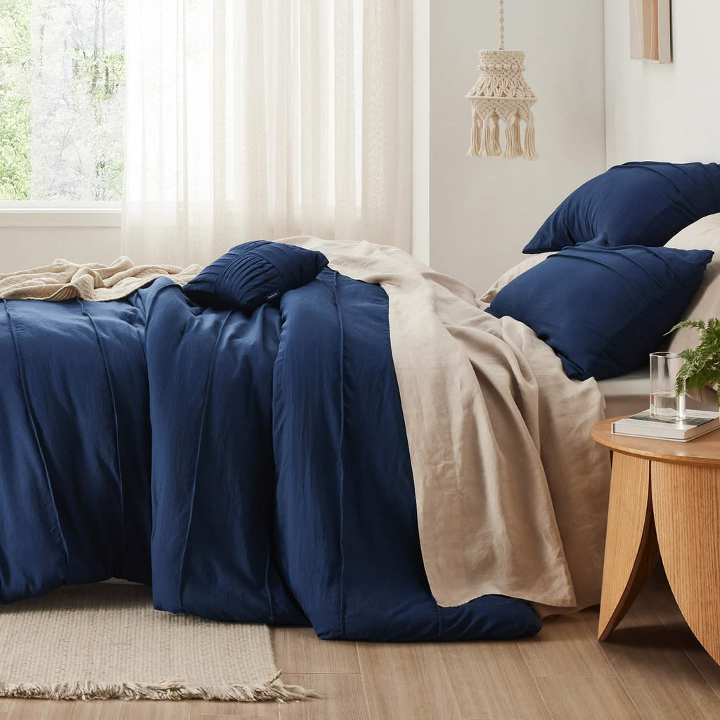 Bed Comforter, Pinch Pleat Set for Year-Round Bedroom Comfort and Restful Sleep, 5 Sizes and 19 Colors image 84