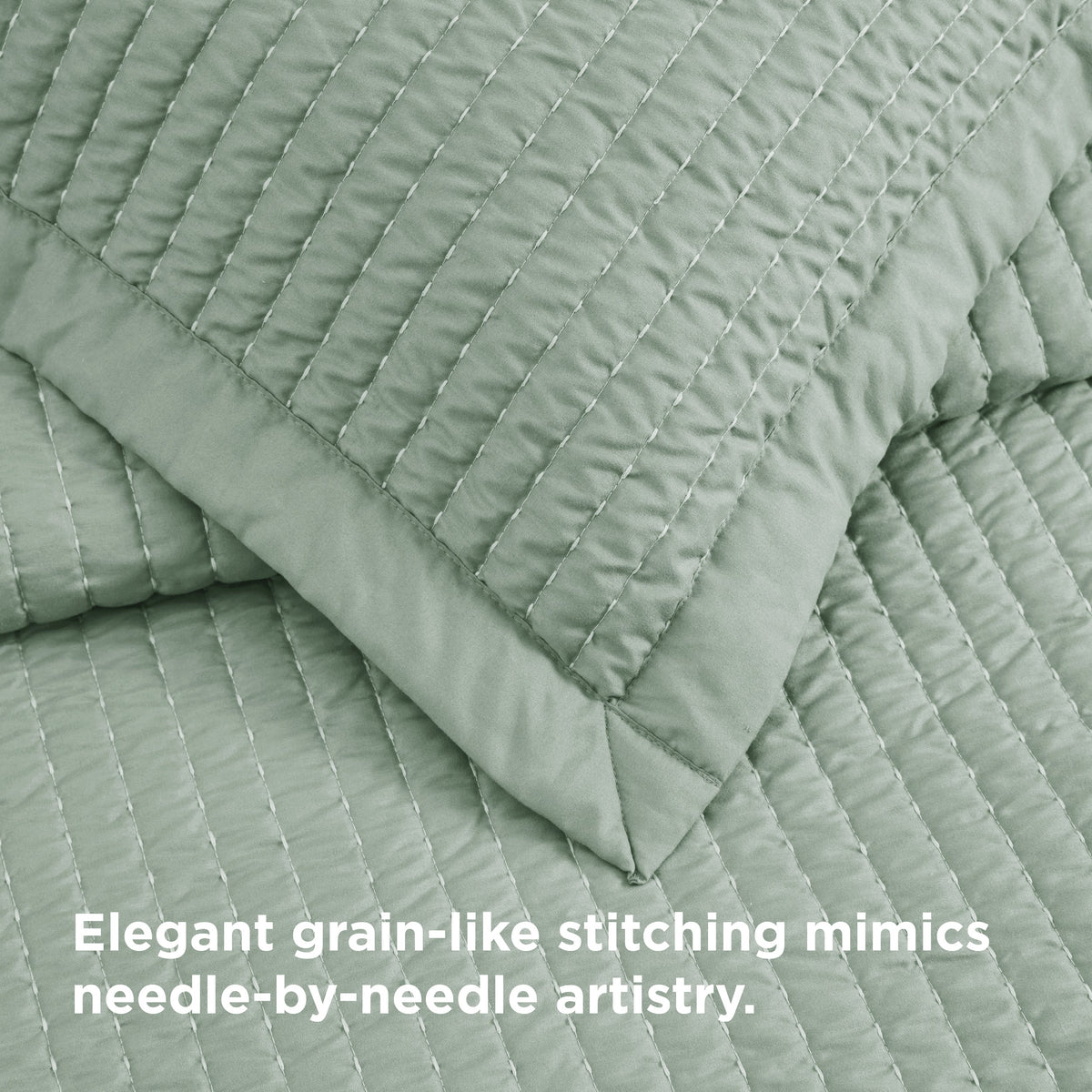 Cozy Throw Blanket, Corduroy Pattern Quilt Set, Breathable Construction for Living Rooms, Bedrooms and Everyday Lounging image 84