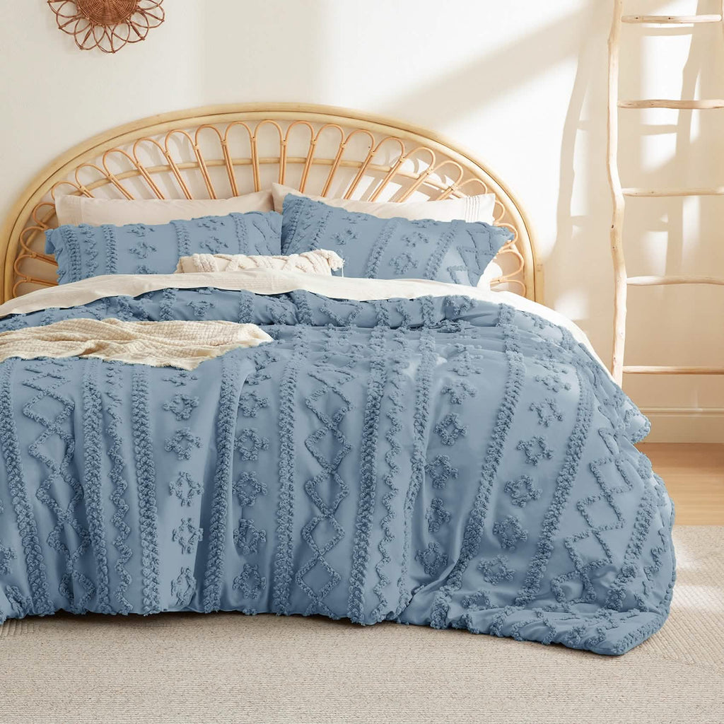 Bed Comforter, Boho Deluxe Embroidery Set, Breathable Construction, Machine-Washable Care for Everyday Bedding and Comfortable Sleep image 85