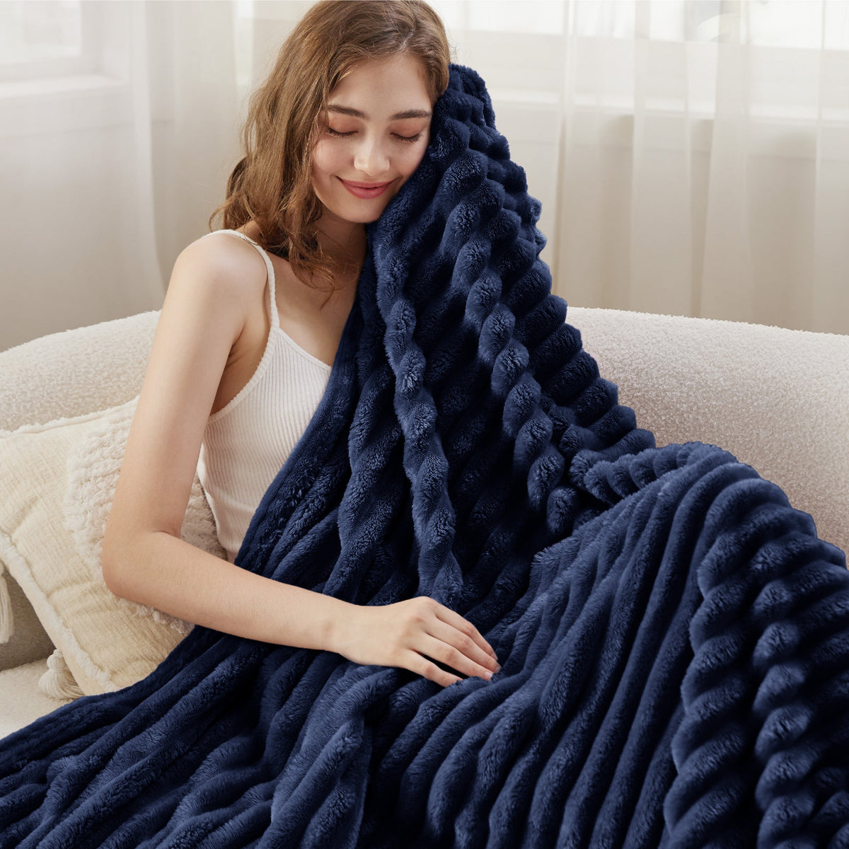 Cozy Throw Blanket, GentleSoft for Sofas, Beds and Relaxing at Home, 8 Sizes and 15 Colors image 87