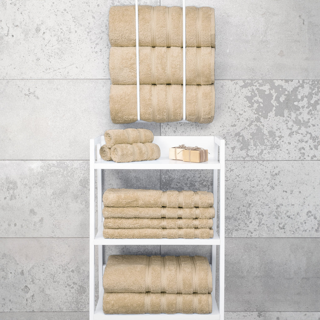 Bath Towel Set, 100% Cotton Turkish Towels for Bathroom, 4 for Home Bathrooms and Everyday Care, 21 Color Options image 88