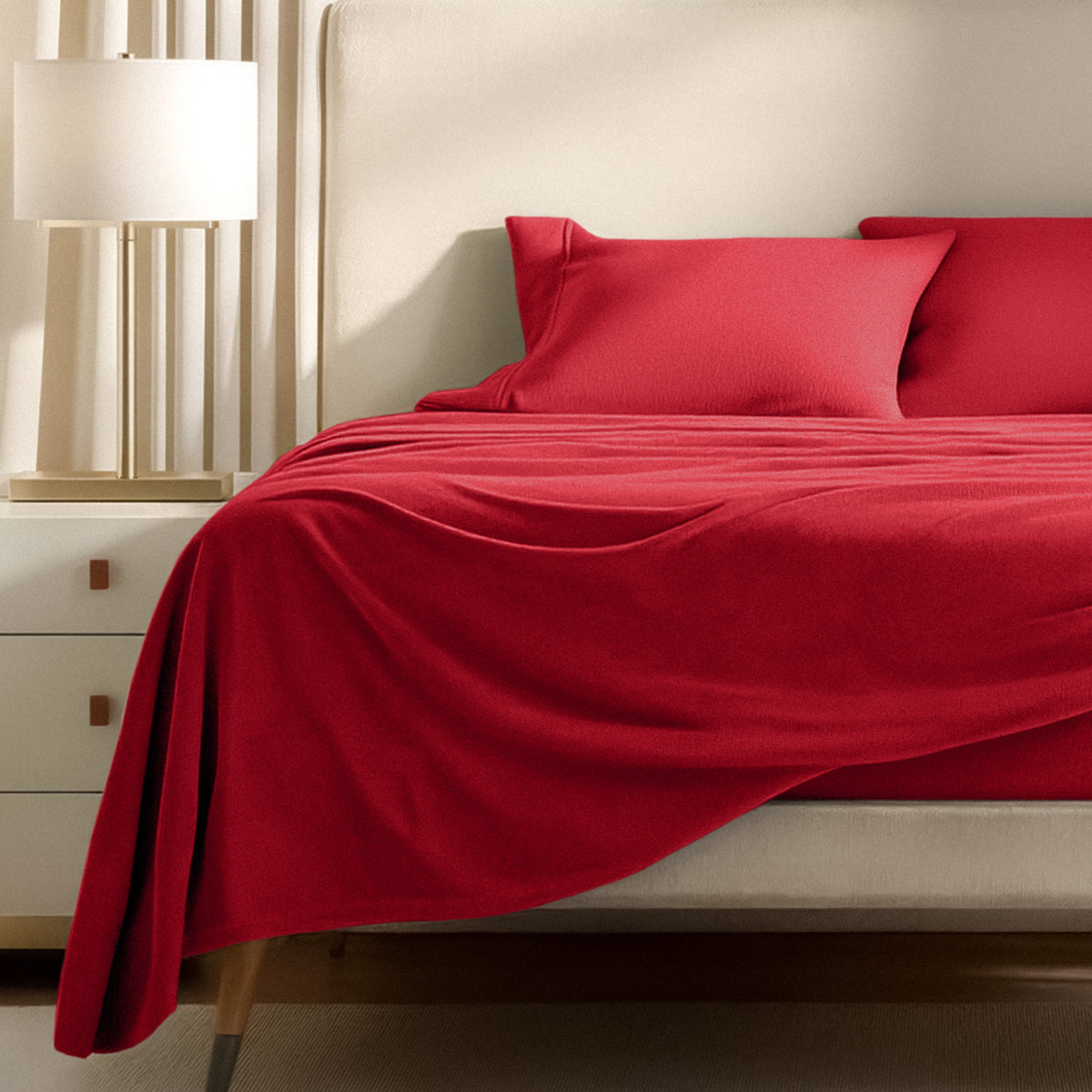 Bed Sheet Set, Polar Fleece for Master Bedrooms, Guest Beds and Daily Use, 9 Sizes and 15 Colors image 88