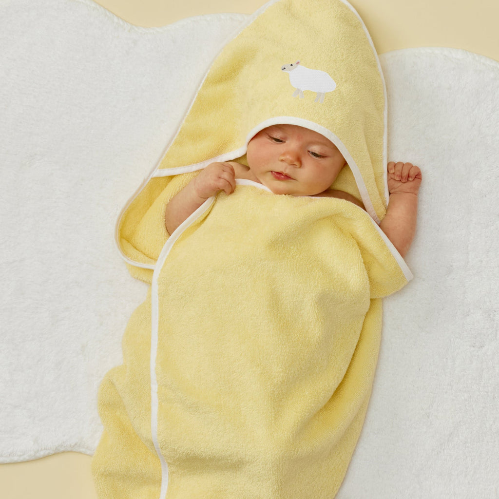 Bath Linen, Baby Hooded Towel, Organic Cotton Shell for Daily Bathroom Routines and Guest Baths, 18 Color Options image 88