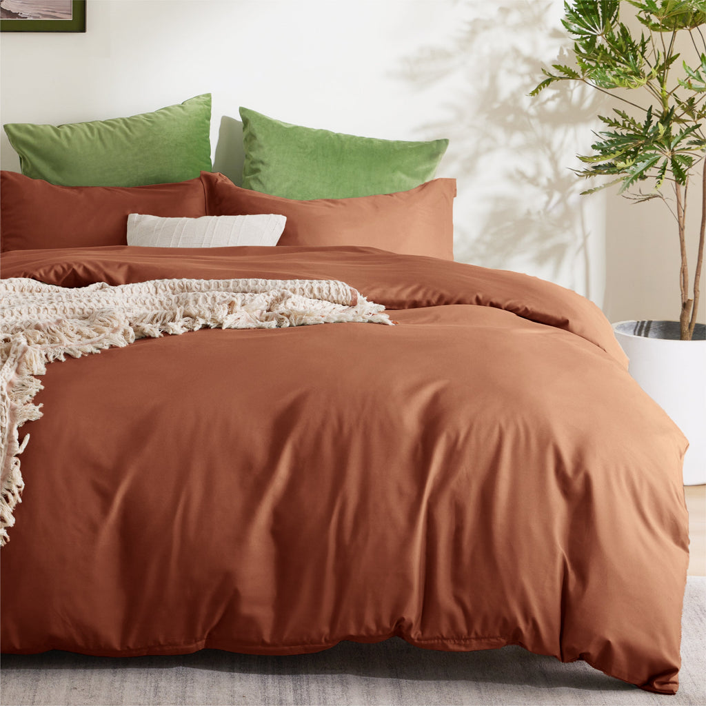 Duvet Cover Set, Brushed Microfiber for Guest Rooms and Everyday Bedroom Styling, 9 Sizes and 36 Colors image 88