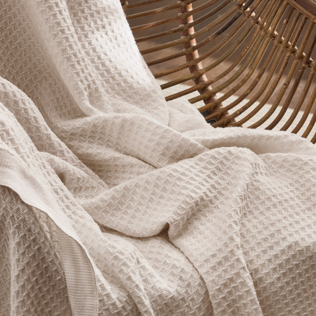 Cozy Throw Blanket, Cotton Waffle Weave, Lightweight Design, Breathable Construction for Living Rooms, Bedrooms and Everyday Lounging image 89