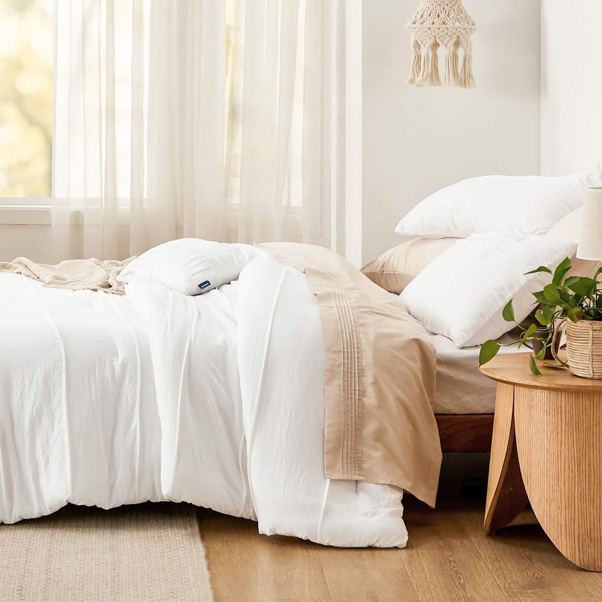 Bed Comforter, Pinch Pleat Set for Year-Round Bedroom Comfort and Restful Sleep, 5 Sizes and 19 Colors image 90