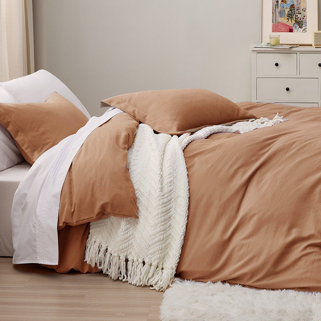 Duvet Cover Set, Ultra Soft Hypoallergenic Microfiber, Lightweight Design for Guest Rooms and Everyday Bedroom Styling image 90