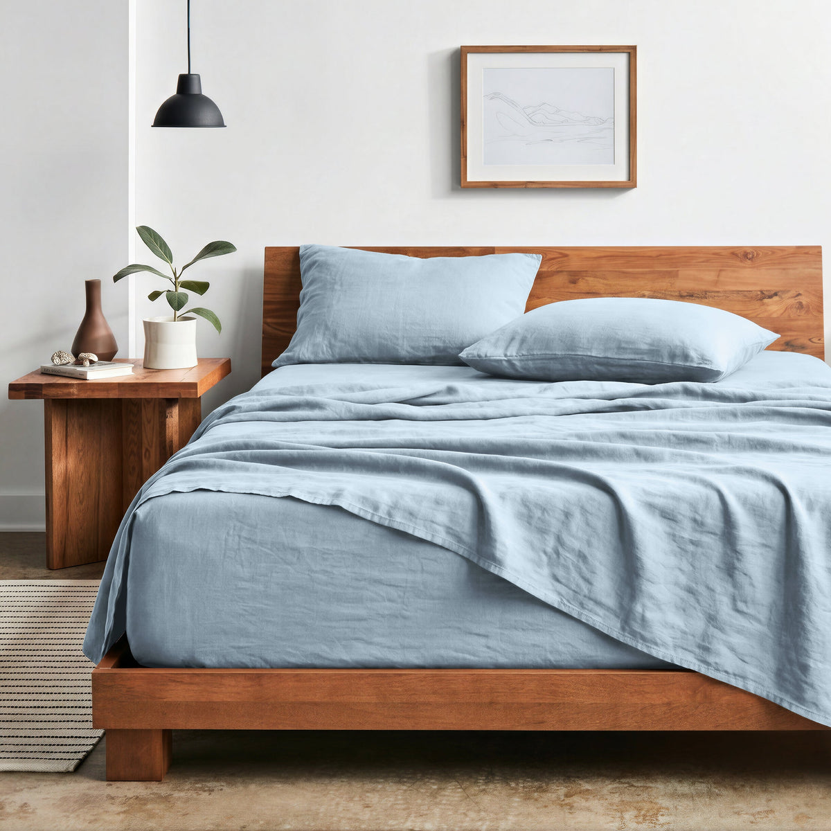 Bed Sheet Set, Ultra Soft Washed for Master Bedrooms, Guest Beds and Daily Use, 5 Sizes and 14 Colors image 90