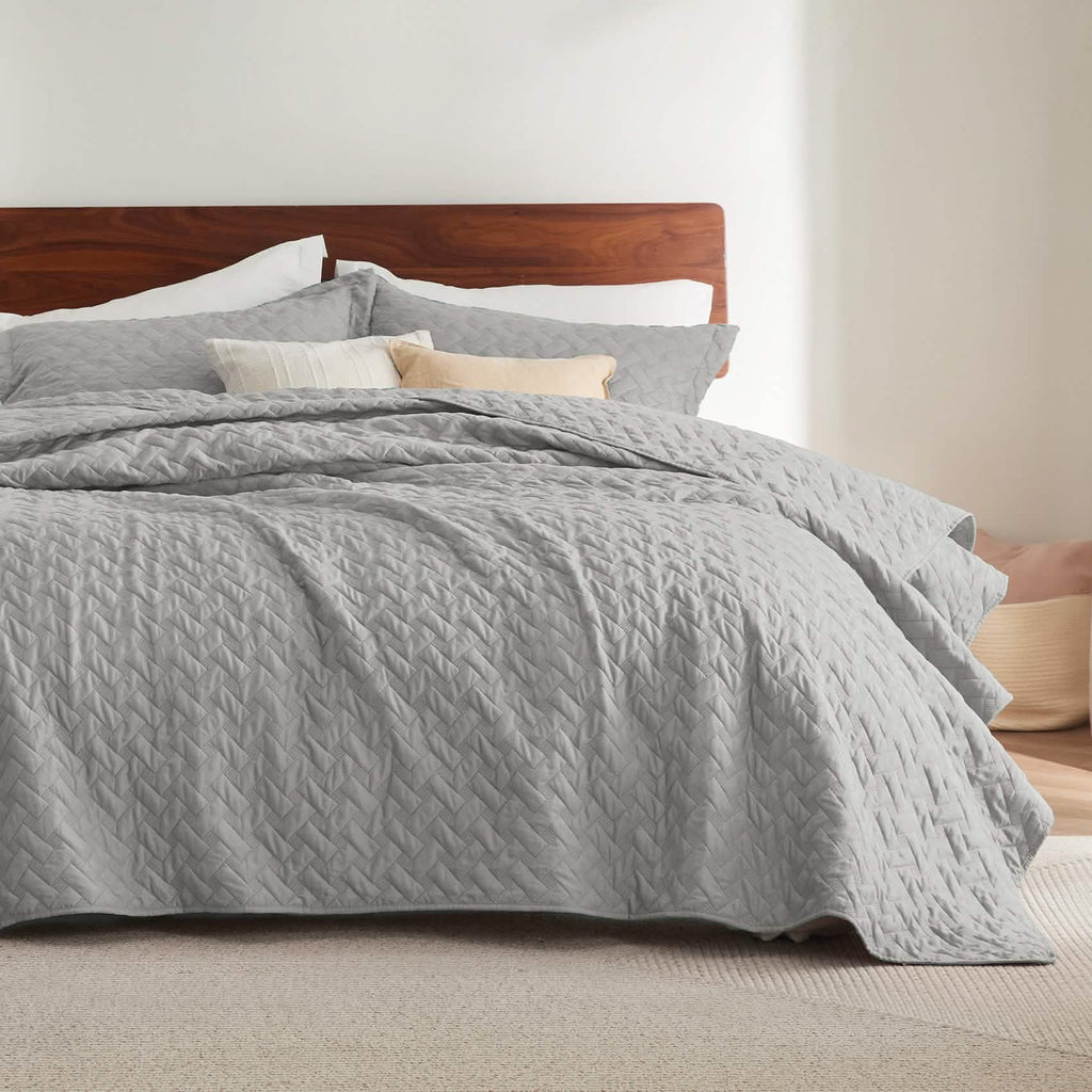 Cozy Throw Blanket, Basket weave Quilt Set, Lightweight Design for Living Rooms, Bedrooms and Everyday Lounging, 6 Sizes and 17 Colors image 91