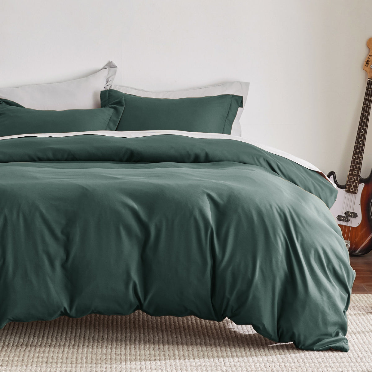 Duvet Cover Set, Brushed Microfiber for Guest Rooms and Everyday Bedroom Styling, 9 Sizes and 36 Colors image 91