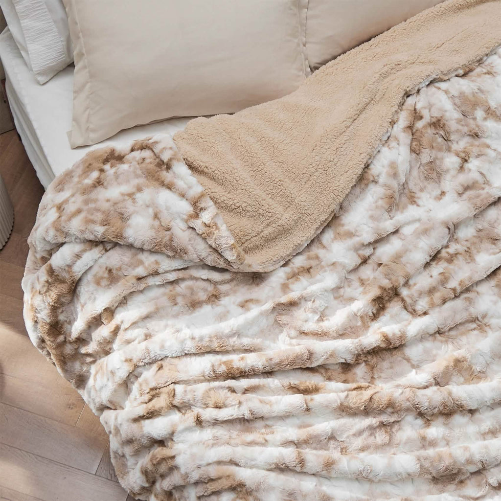 Cozy Throw Blanket, Faux Fur Sherpa Fleece for Sofas, Beds and Relaxing at Home, 4 Sizes and 10 Colors image 92