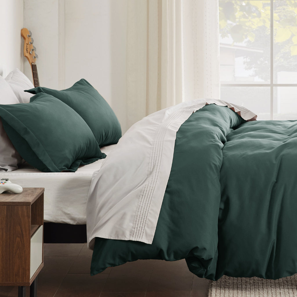 Duvet Cover Set, Brushed Microfiber for Guest Rooms and Everyday Bedroom Styling, 9 Sizes and 36 Colors image 93