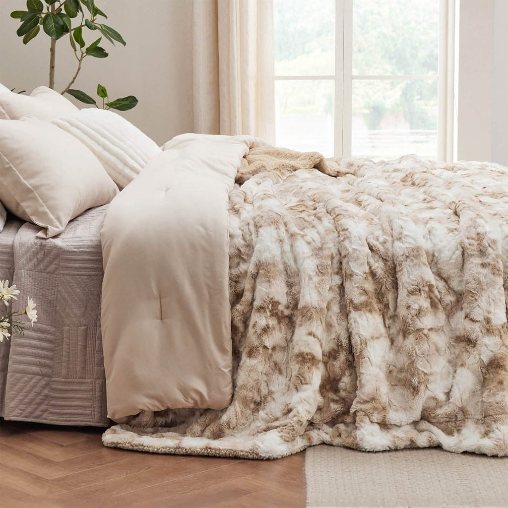 Cozy Throw Blanket, Faux Fur Sherpa Fleece for Sofas, Beds and Relaxing at Home, 4 Sizes and 10 Colors image 93