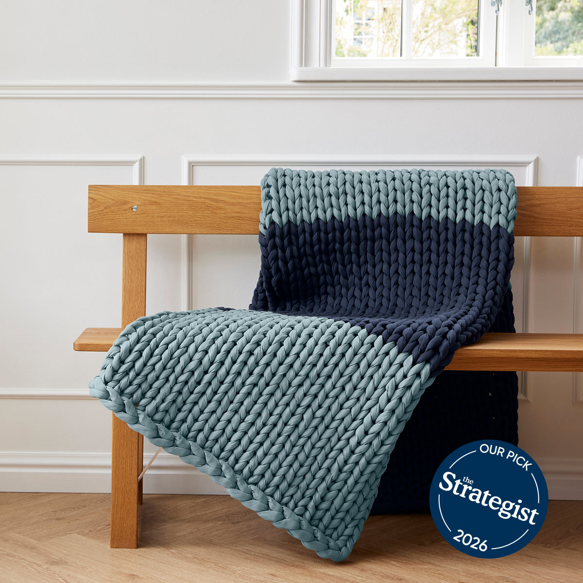 Cozy Throw Blanket, Cotton Weighted for Sofas, Beds and Relaxing at Home, 32 Color Options image 94