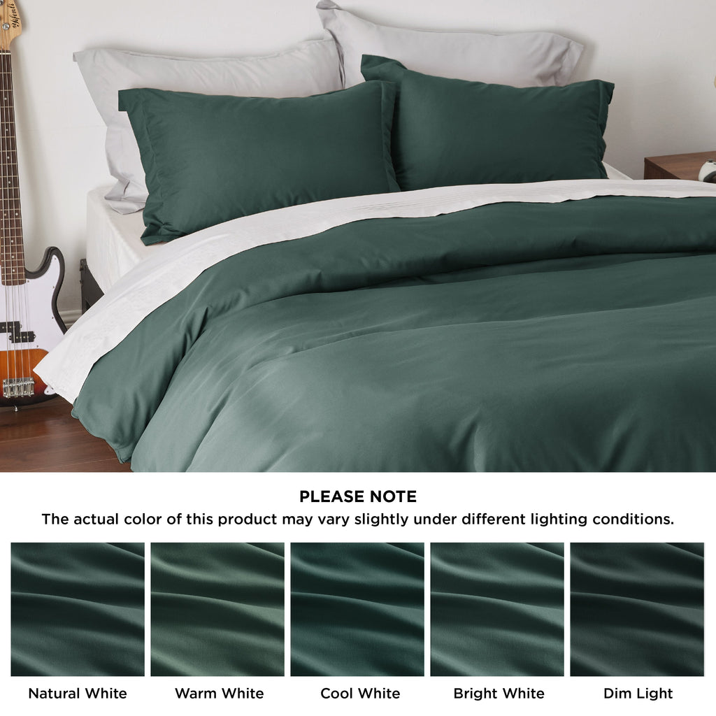 Duvet Cover Set, Brushed Microfiber for Guest Rooms and Everyday Bedroom Styling, 9 Sizes and 36 Colors image 94