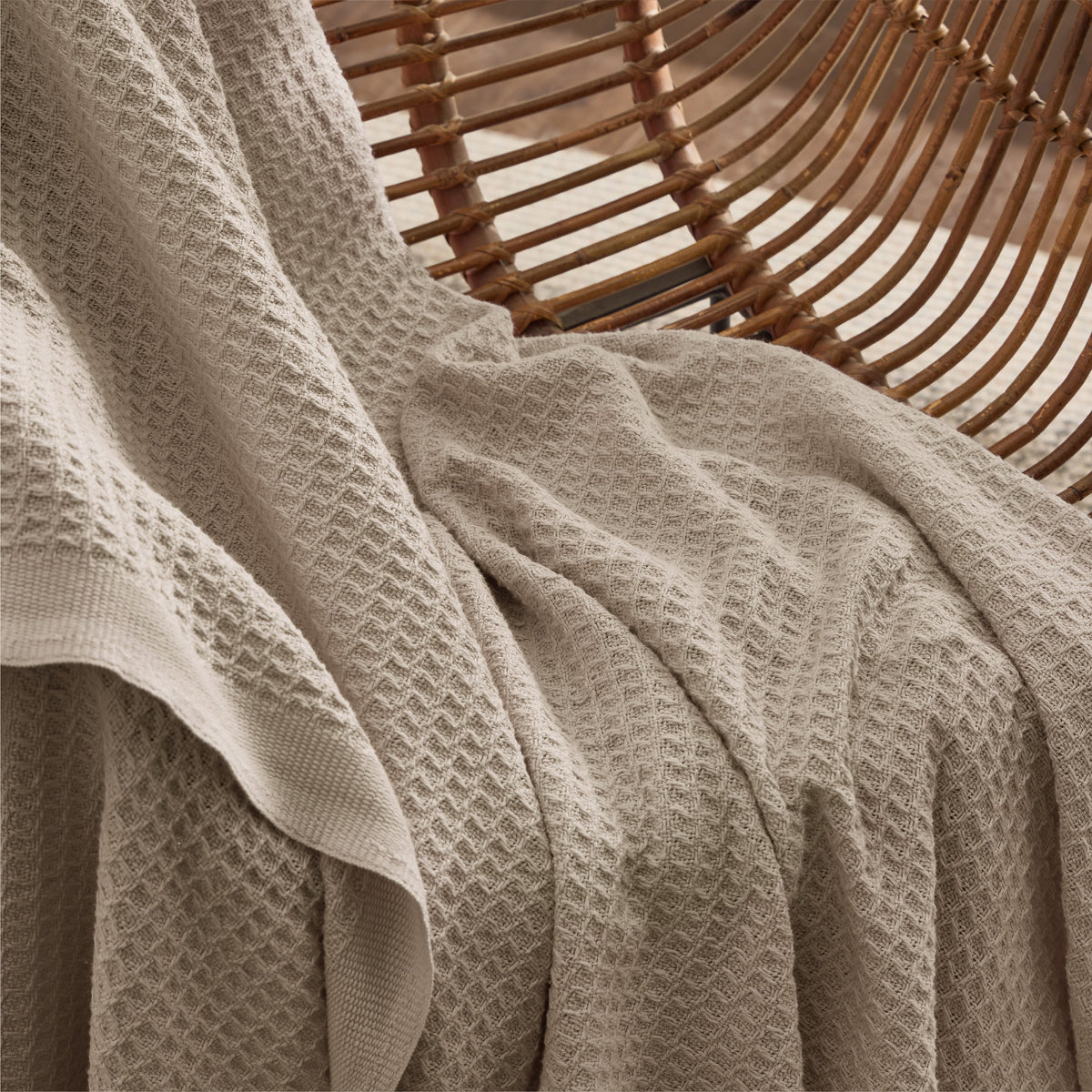 Cozy Throw Blanket, Cotton Waffle Weave, Lightweight Design, Breathable Construction for Living Rooms, Bedrooms and Everyday Lounging image 95