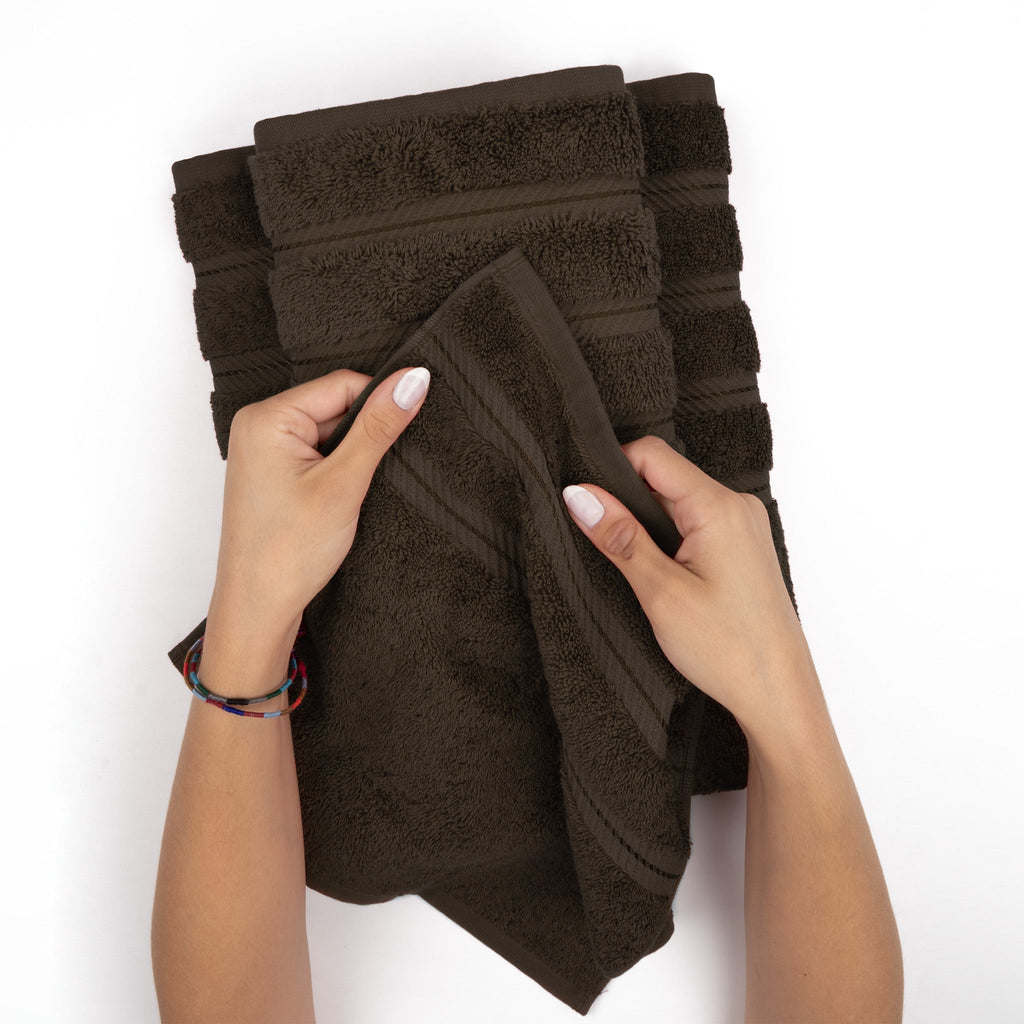 Bath Towel Set, 100% Cotton Turkish Towels for Bathroom, 4 for Home Bathrooms and Everyday Care, 21 Color Options image 95