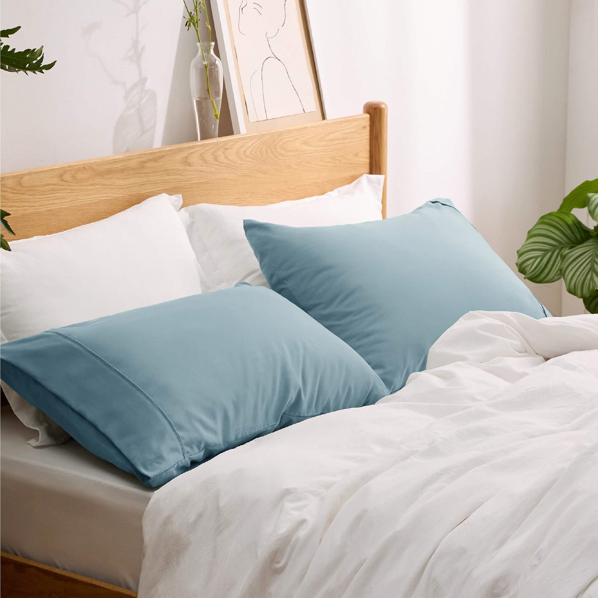 Decorative Pillow Sham, Fade and Stain Resistant Microfiber for Guest Rooms, Headboards and Everyday Bedroom Decor, 4 Sizes and 18 Colors image 96